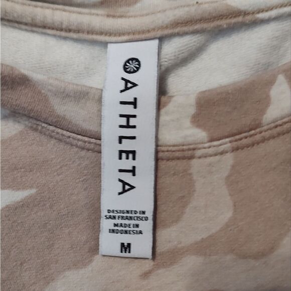 Athleta Studio to Street Camo Sweatshirt Medium - Picture 4 of 5